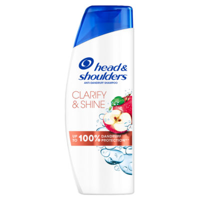 Head & Shoulders Clarify & Shine Anti Dandruff Shampoo 400ml, With Apple Cider Vinegar