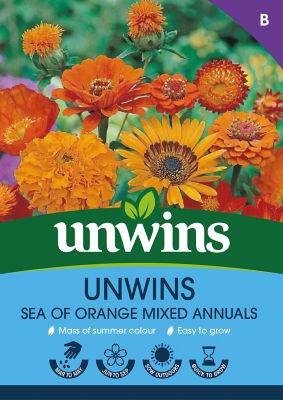 Unwins Sea Of Orange Mixed Annuals