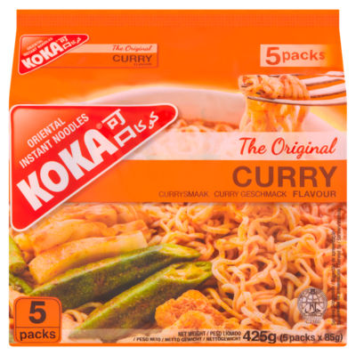 The Original Curry Flavour Oriental Instant Noodles 5 x 85g (425g)