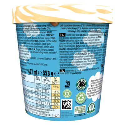 Sundae Oh My! Banoffee Pie! Ice Cream Tub Dessert 427ml thumbnail 3
