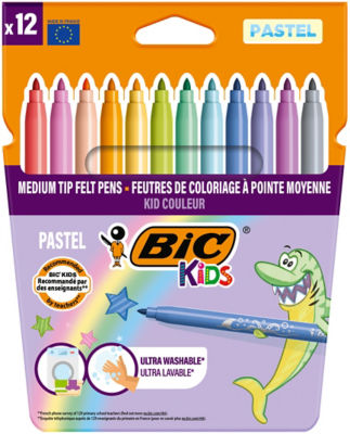Bic Kids Kids Felt Pens Pastel 12pk