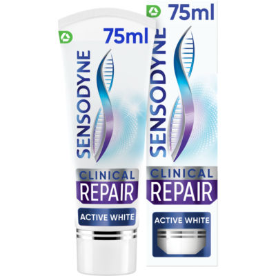 Clinical Repair Active White Sensitive Toothpaste, 75ml