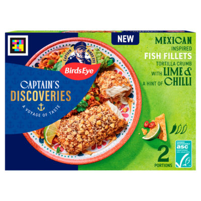 Captain's Discoveries 2 Tortilla Crumb Mexican Inspired Fish Fillets 220g thumbnail 2