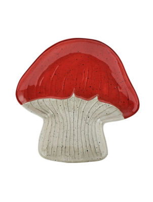 Red Toadstool-Shaped Plate thumbnail 2