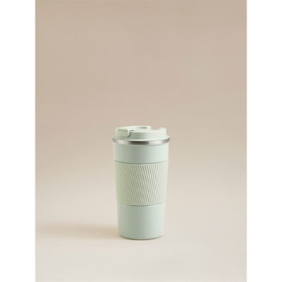 Sage Green Metal Travel Mug 400ml thumbnail 2