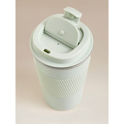 Sage Green Metal Travel Mug 400ml thumbnail 3