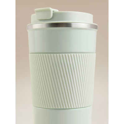 Sage Green Metal Travel Mug 400ml thumbnail 4