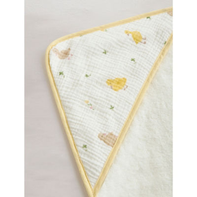 Stacey Solomon White & Yellow Ducks Cotton Hooded Towel thumbnail 5