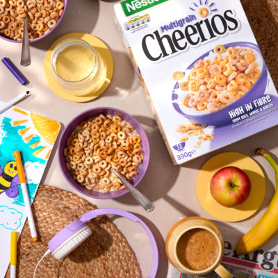 Cheerios Multigrain Hoop Breakfast Cereal 500g thumbnail 3