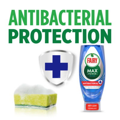 Max Power Washing Up Liquid Antibacterial 545ML thumbnail 3
