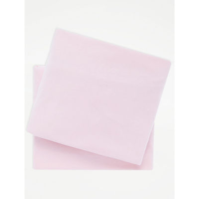 Pink Jersey Cot Sheets 2 Pack thumbnail 2