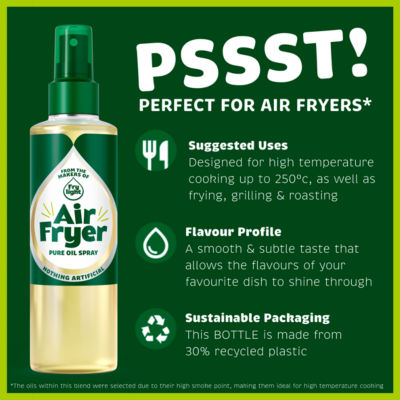 Air Fryer Pure Oil Cooking Spray from  200ml thumbnail 3