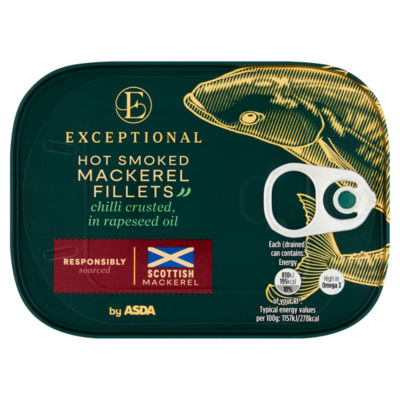 Exceptional by  Hot Smoked Mackerel Fillets Chilli Crusted, in Rapeseed Oil 110g thumbnail 2