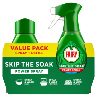Skip the Soak Dish Power Spray Fresh 2x500ml thumbnail 2