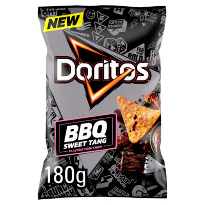 Sweet BBQ Tortilla Chips Sharing Bag Crisps 180g thumbnail 2