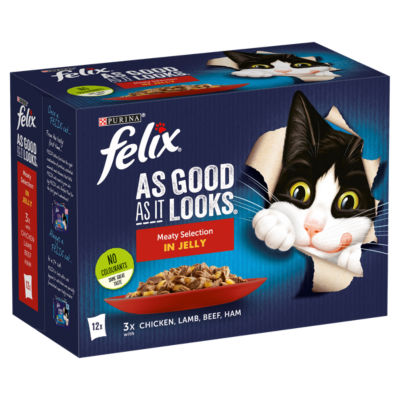 As Good As it Looks Meaty Selection in Jelly Wet Cat Food 12x85g thumbnail 2