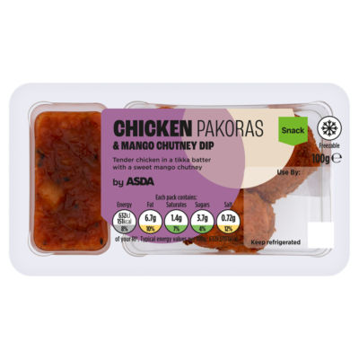 Chicken Pakoras & Mango Chutney Dip 100g thumbnail 2