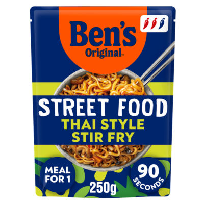 Bens Original Street Food Thai Stir Fry Microwave Instant Noodles Meal 250g thumbnail 2
