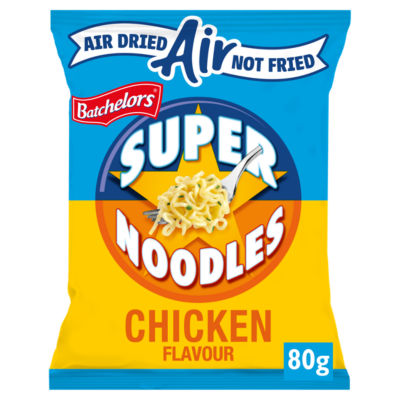 Super Noodles Air Dried Low Fat Chicken Flavour Instant Noodles 80g thumbnail 3