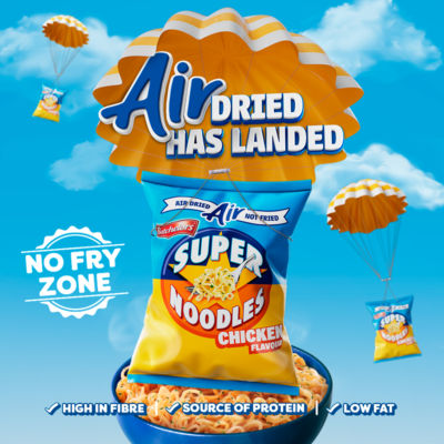 Super Noodles Air Dried Low Fat Chicken Flavour Instant Noodles 80g thumbnail 4