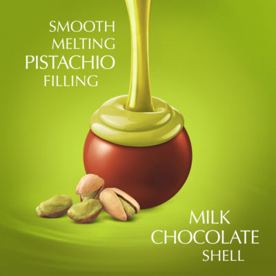 Lindor Pistachio Milk Chocolate Truffles Box 200g thumbnail 4