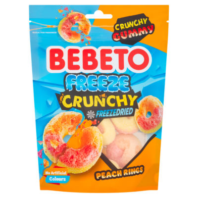 Freeze Crunchy Freezedried Peach Rings 35g