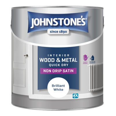 Johnstone's Quick Dry Satin 2.5L Brilliant White