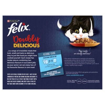 Doubly Delicious 7+ Meaty Selection in Jelly Wet Cat Food 12x100g thumbnail 3