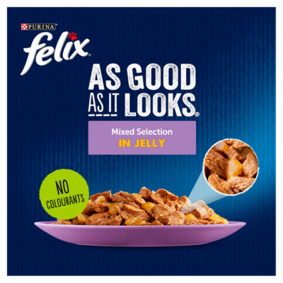 As Good As it Looks Senior 7+ Mixed in Jelly Wet Cat Food 12x85g thumbnail 4