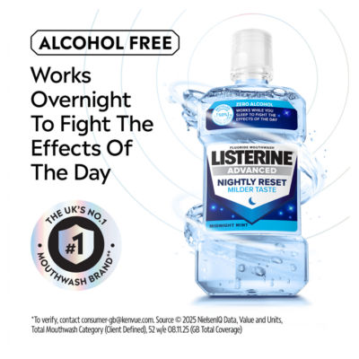 Advanced Nightly Reset Zero Alcohol Mouthwash 500ml thumbnail 4