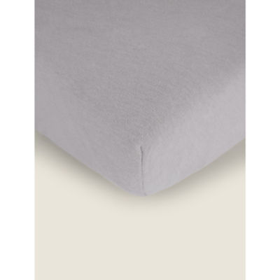 George Home Grey Moses Basket Fitted Sheet