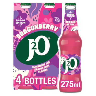 J2o Dragonberry Blackberry & Dragon Fruit Bottles 4 x 275ml thumbnail 2