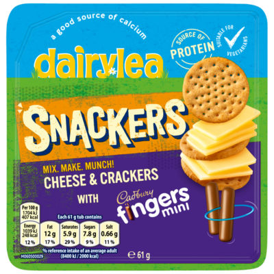 Dairylea Snackers Cheese & Crackers with Mini Chocolate Fingers