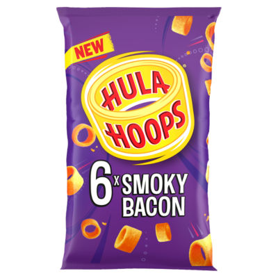 Hula Hoops Smoky Bacon Flavour 6 x 24g