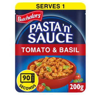 Pasta 'n' Sauce Microwave Ready Meal Pasta with Tomato and Basil Sauce 200g thumbnail 2