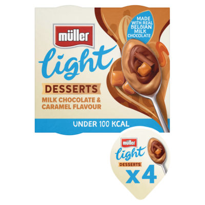 Muller Light Dessert Layers Chocolate Caramel 4x90g