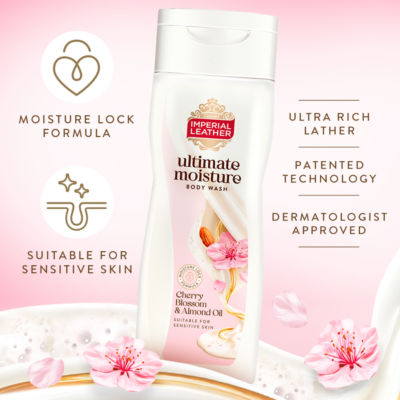 Ultimate Moisture Cherry Blossom & Almond Oil Body Wash 225ml thumbnail 4