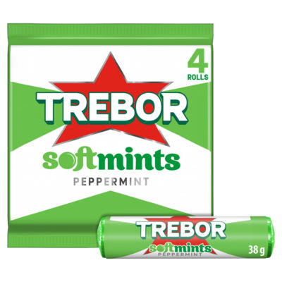 Softmints Peppermint Mints Rolls 4 Pack 152g (4 x 38g) thumbnail 2