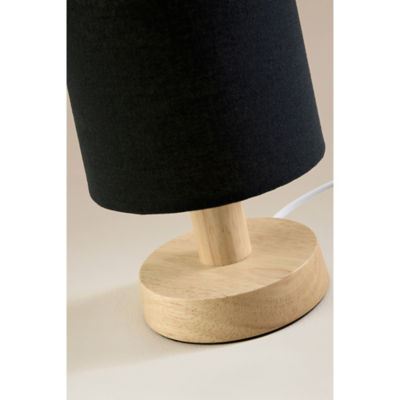 Natural Wood Table Lamp With Shade thumbnail 4