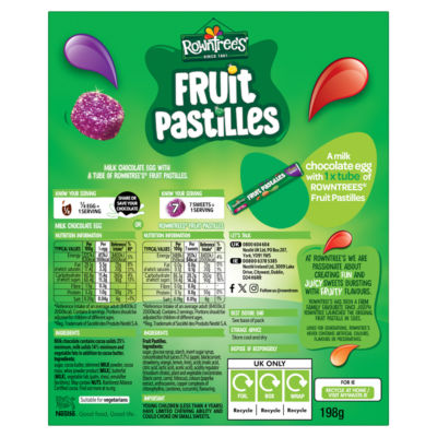 Fruit Pastilles Milk Chocolate Large Easter Egg 198g thumbnail 3