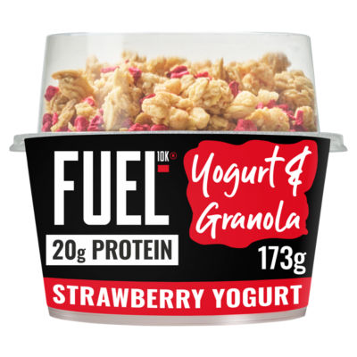 FUEL10K 20g Protein Yogurt & Granola Strawberry Flavour Yogurt 173g