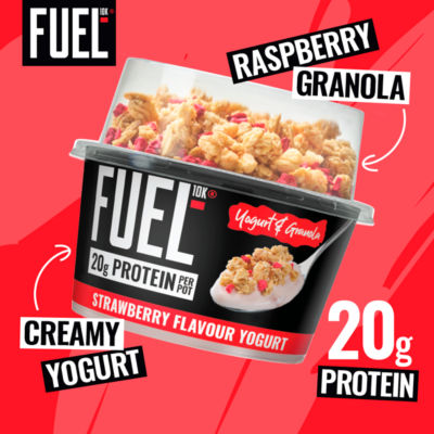 High Protein Strawberry Yogurt & Raspberry Granola Breakfast Pot 173g thumbnail 3