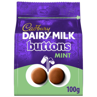 Dairy Milk Buttons Mint Chocolate 100g