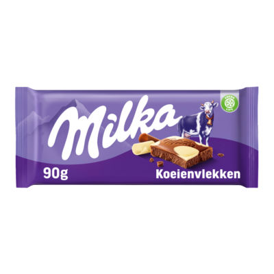 Happy Cow Milk & White Chocolate Bar 90g thumbnail 2