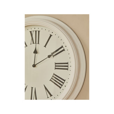 White Large Traditional Clock thumbnail 3