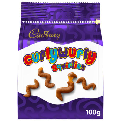 Cadbury Curly Wurly Squirlies Chocolate Bag
