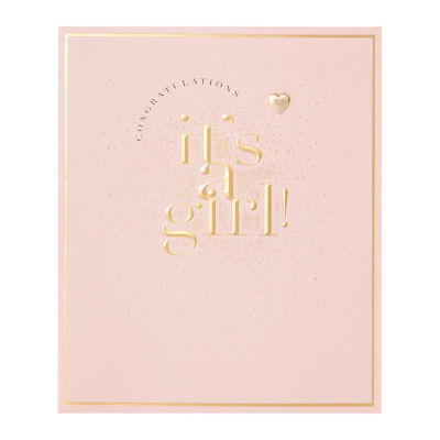George Home Girl Birth Congratulations Card