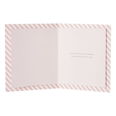 Girl Birth Congratulations Card thumbnail 3