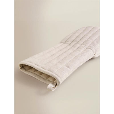 Beige Linen Rich Single Oven Glove thumbnail 4