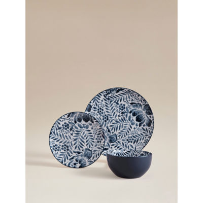 Blue Floral Dinner Set - 12 Piece thumbnail 2